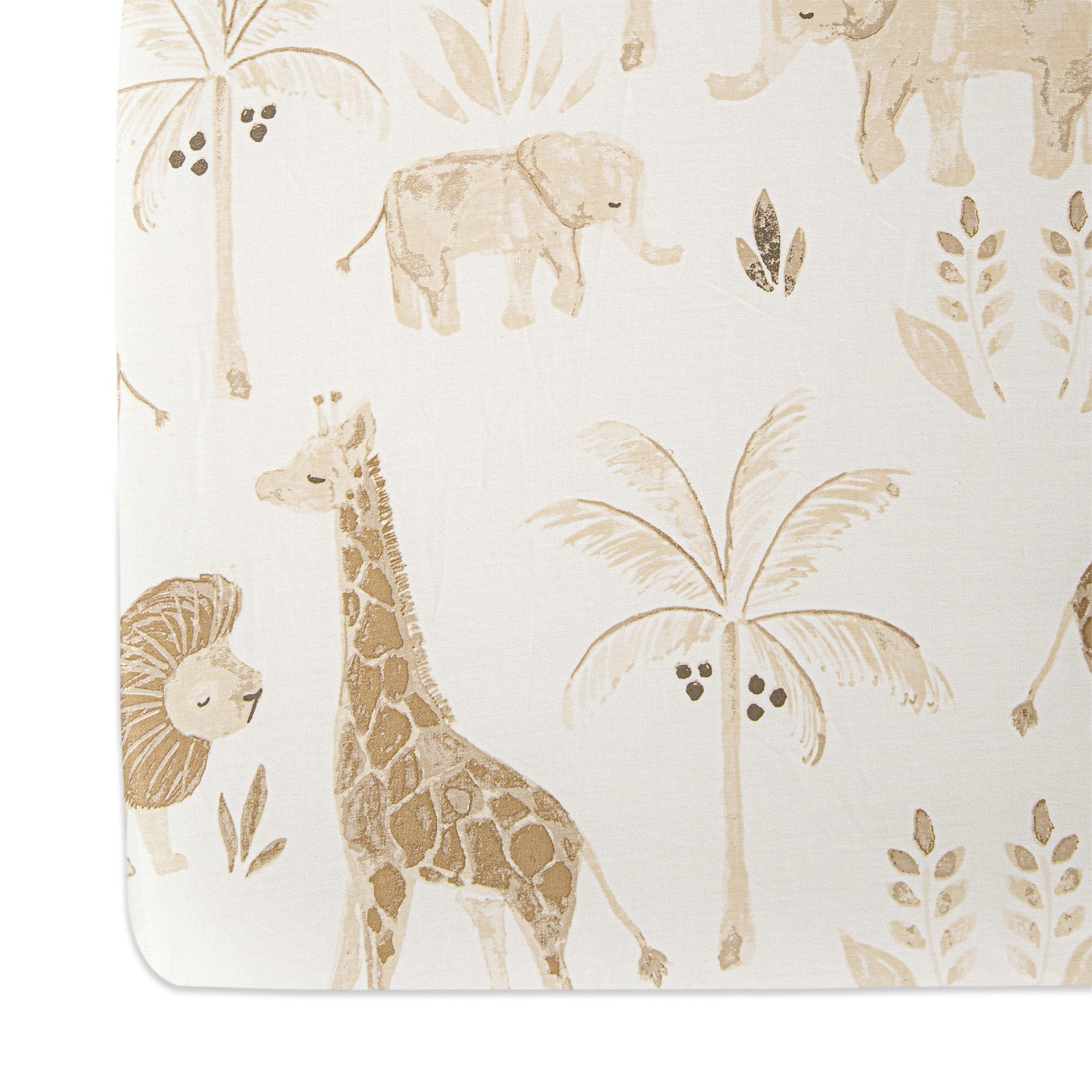 Crane Baby Cotton Sateen Crib Fitted Sheet.