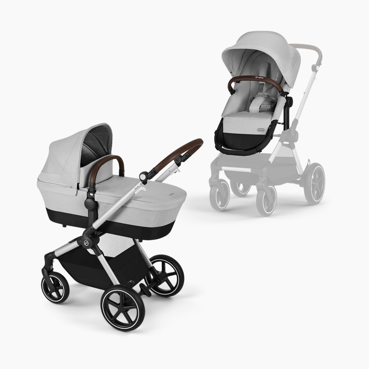 Cybex EOS Lux 2-in-1 Stroller - Lava Grey.