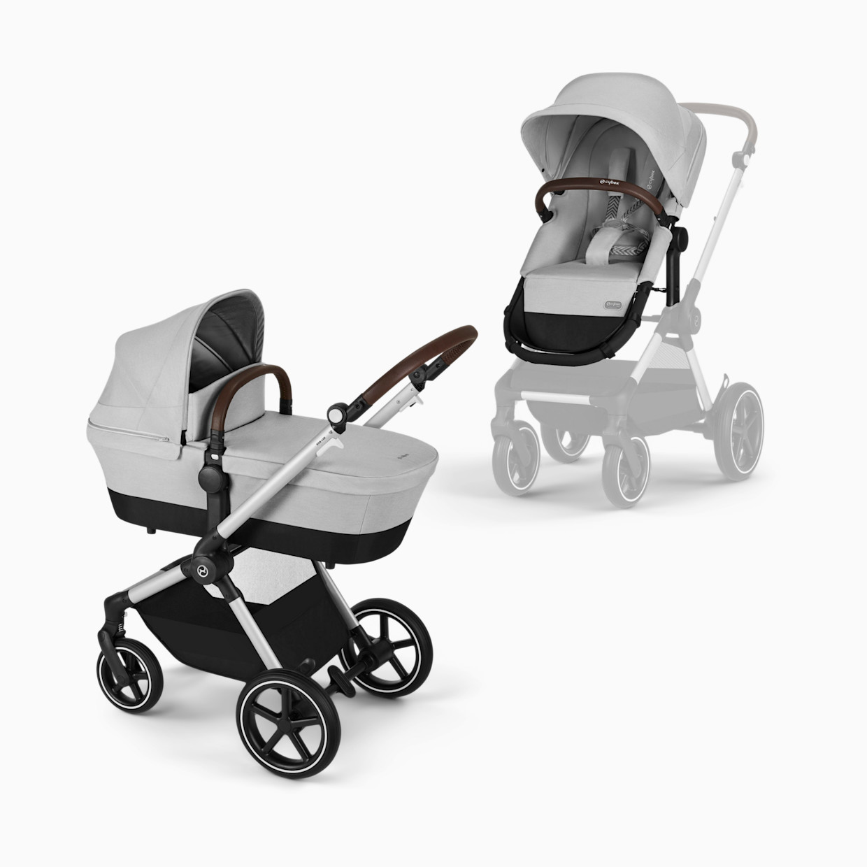 Cybex EOS Lux 2-in-1 Stroller - Lava Grey.