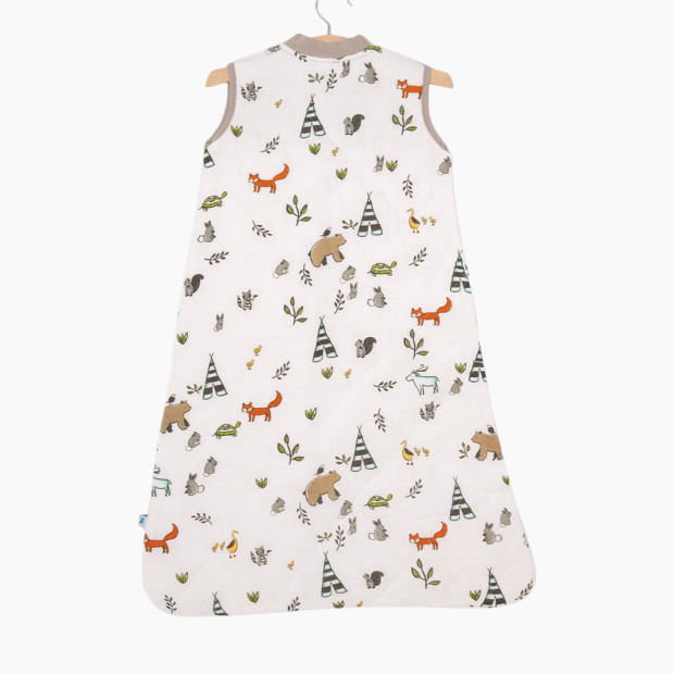 Little Unicorn Cotton Muslin Quilted Sleep Bag - Forest Friends, Small.