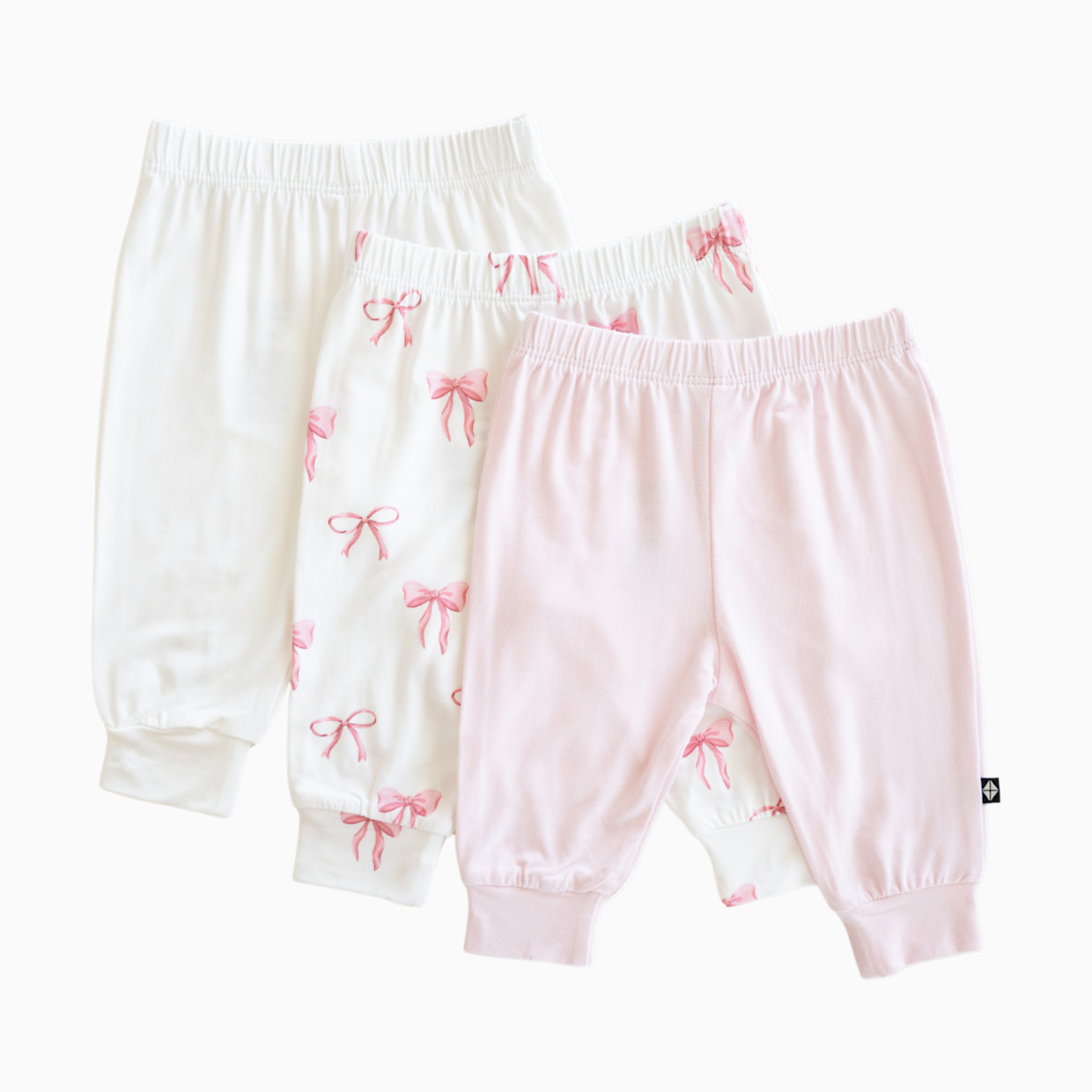 Kyte Baby First Favorites Pant Bundle (3 Pack) - Bows/Sakura/Cloud, Newborn.