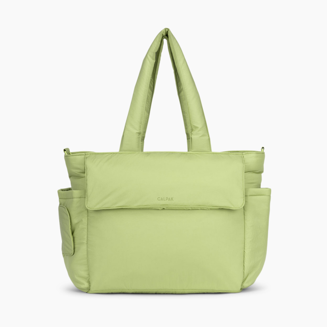 CALPAK Diaper Tote Bag With Laptop Sleeve - Lime.