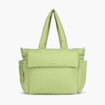Diaper Tote Bag with Laptop Sleeve - LIME