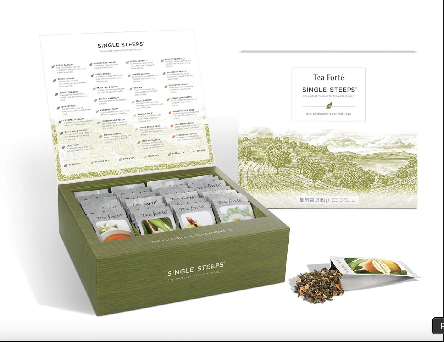 Tea Forte Single Steeps Tea Chest.