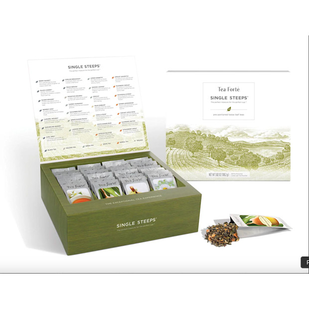 Tea Forte Single Steeps Tea Chest.