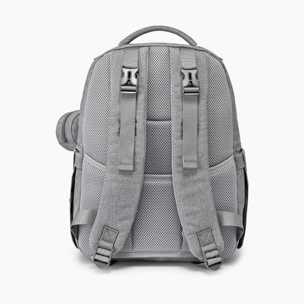 Babbleroo Travel Diaper Bag Backpack - Light Grey.