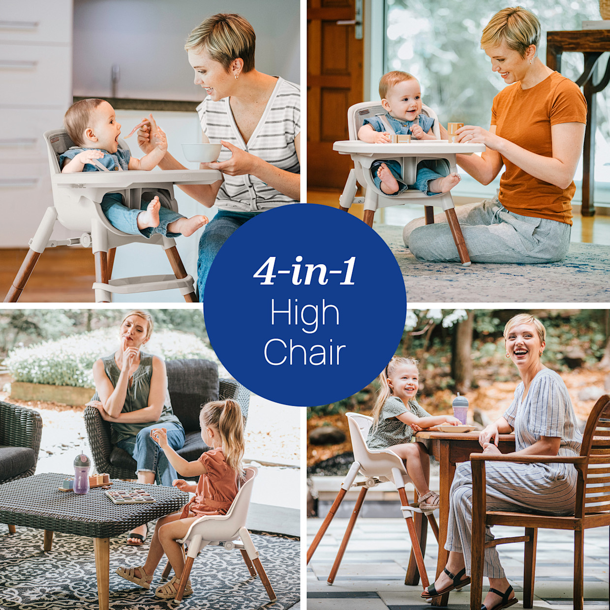 Chicco Zest LE 4-in-1 Folding High Chair - Crema.