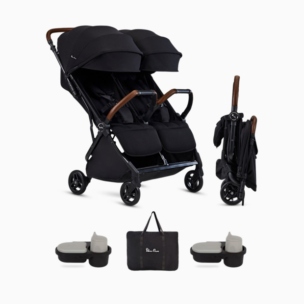 Silver Cross Jet Double Stroller and Accessory Bundle.
