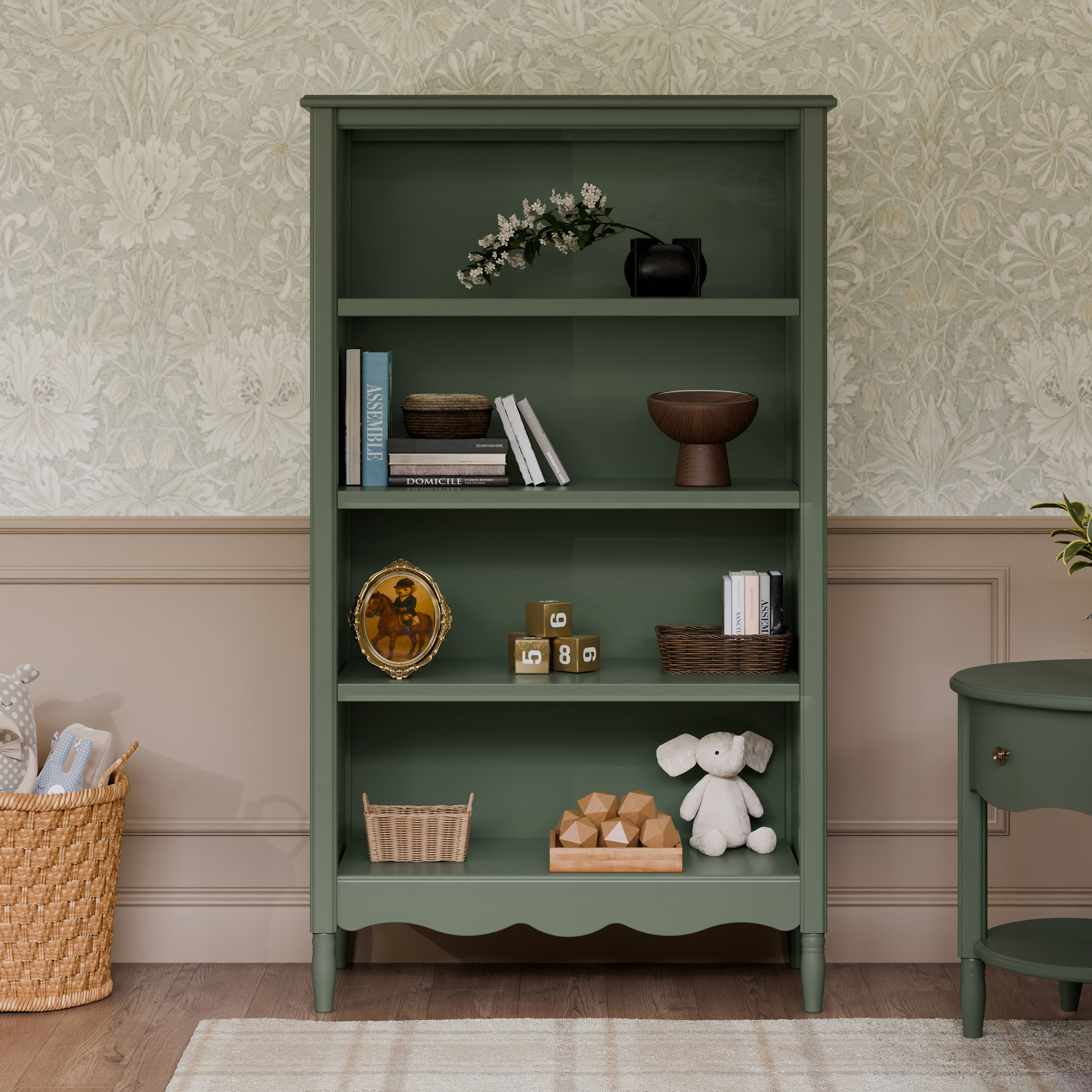Namesake Liberty Assembled Bookcase - Green.