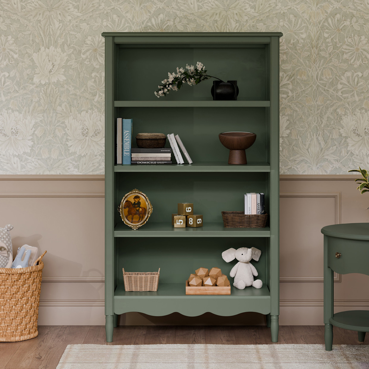 Namesake Liberty Assembled Bookcase - Green.