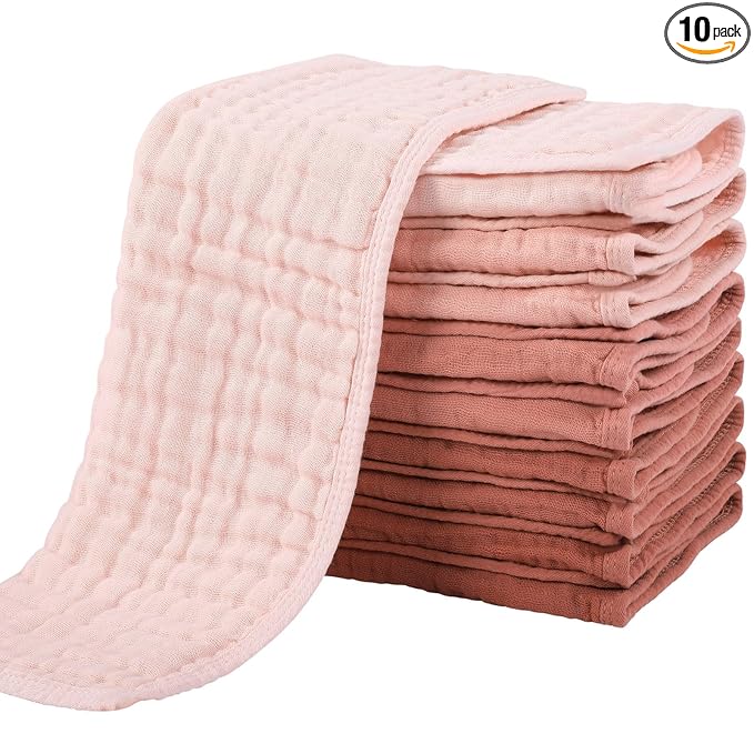 Yoofoss Muslin Burp Cloths.