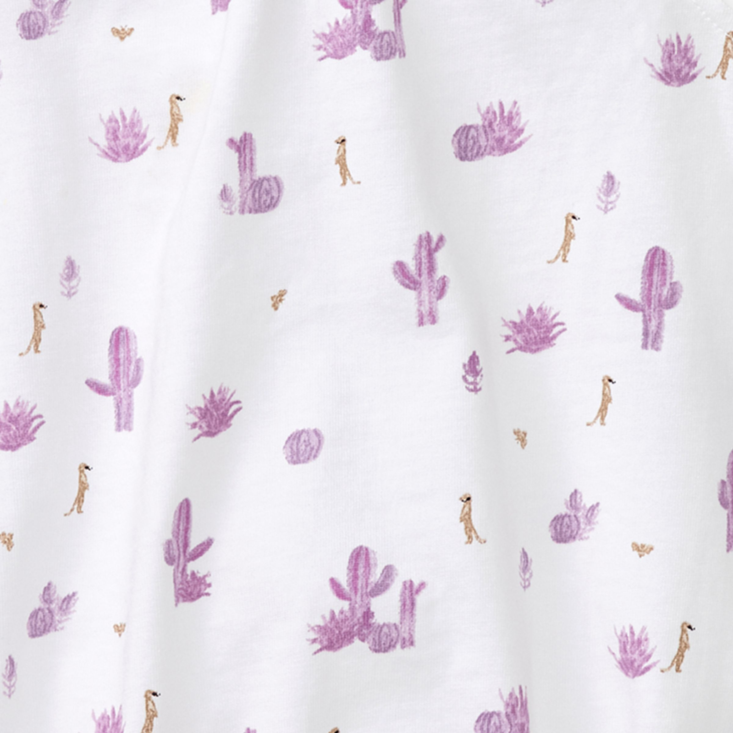 Burt's Bees Baby Organic Cotton Desert Life Bubble - Pink Desert Life, Newborn.