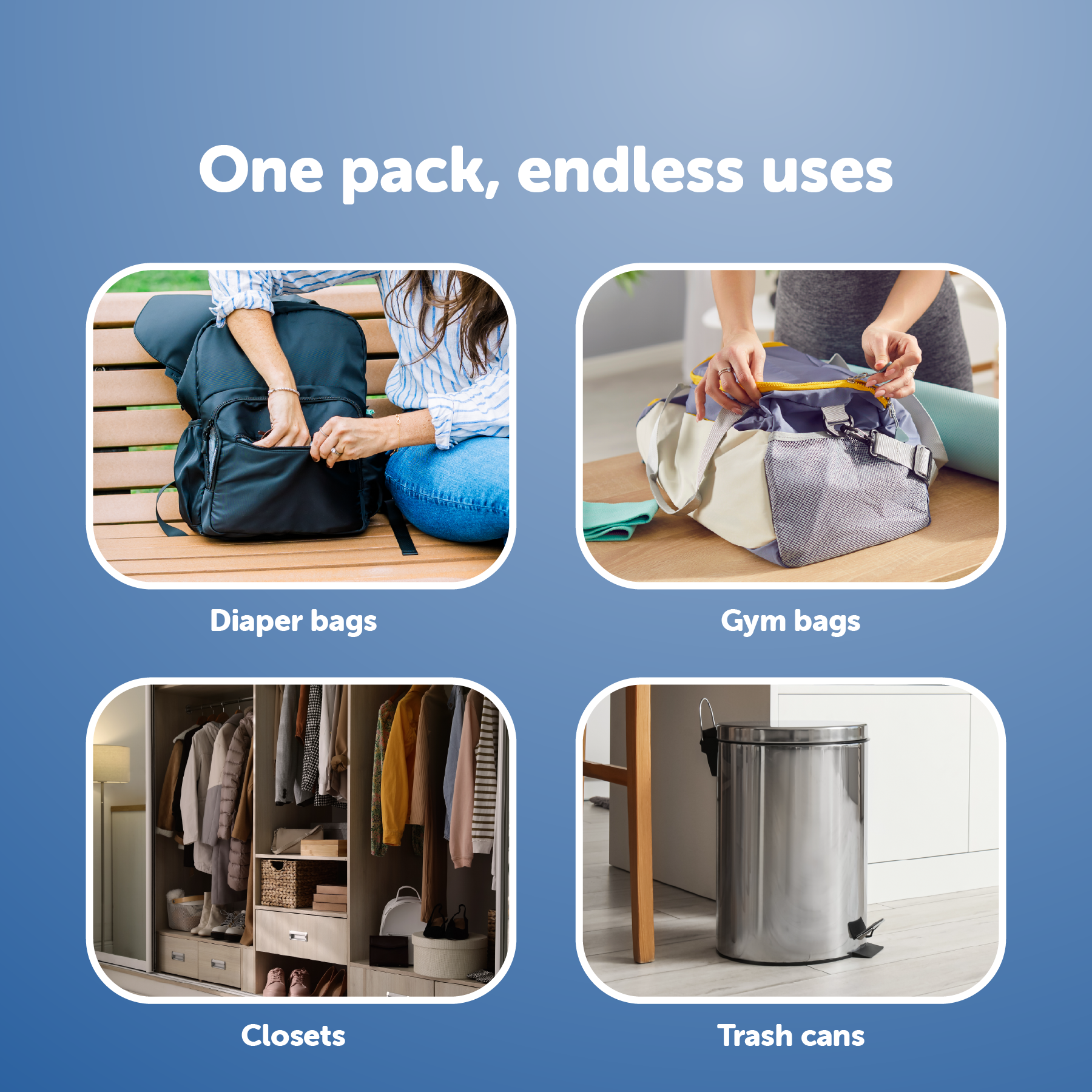 Jool Baby SmartWave Touch-Free Diaper Pail Deodorizer Refills, 6 Pack - Lavender Baking Soda.