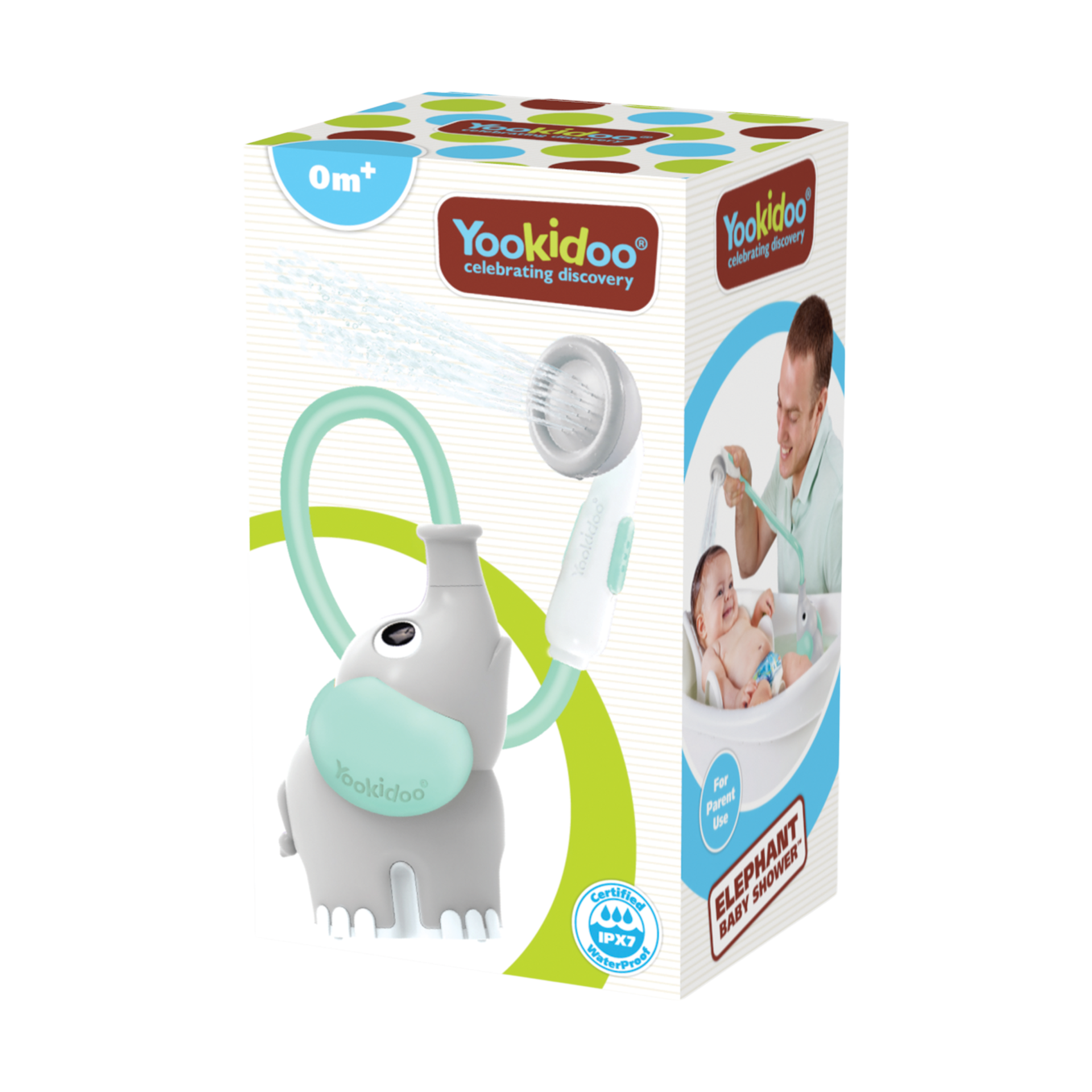 Yookidoo Elephant Baby Shower - Turquoise.