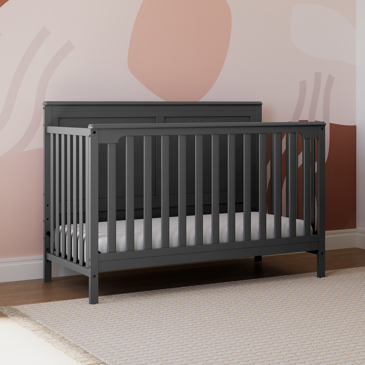 Storkcraft Alpine 4-in-1 Convertible Crib - Gray.