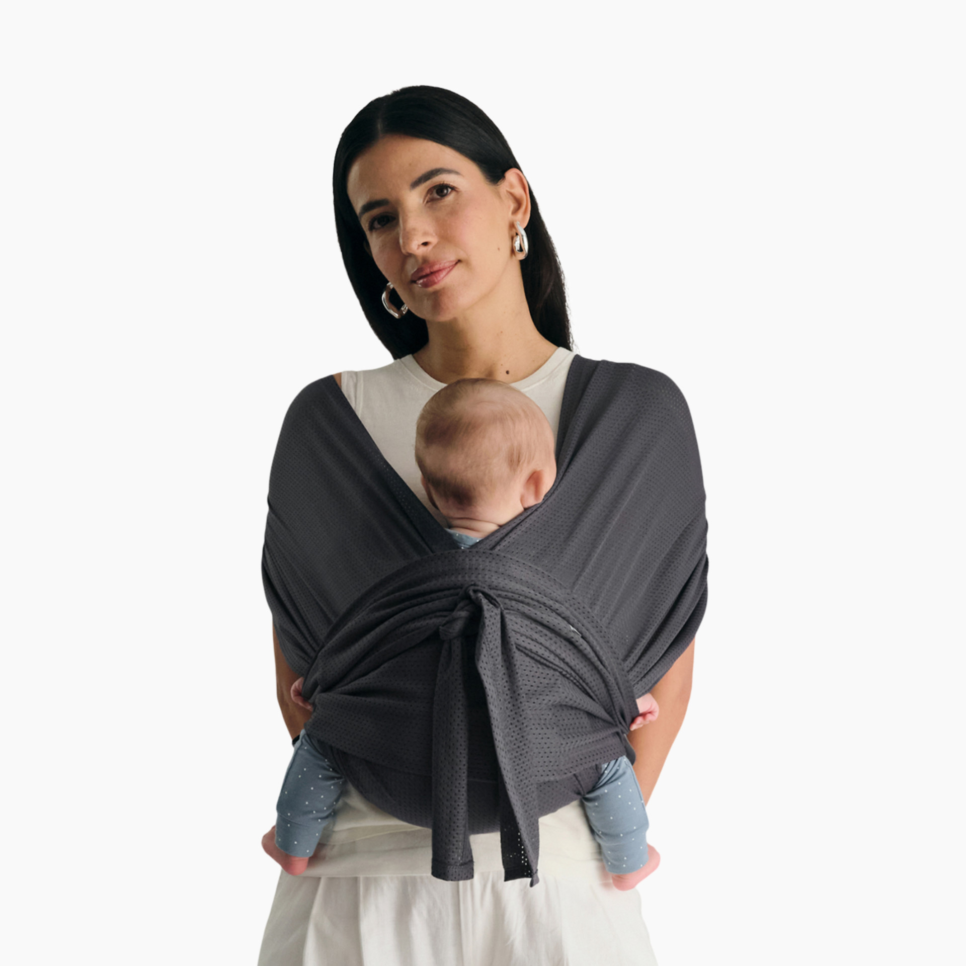 Konny Baby Wrap Carrier Flex Airmesh Charcoal, M-4 Xl Babylist