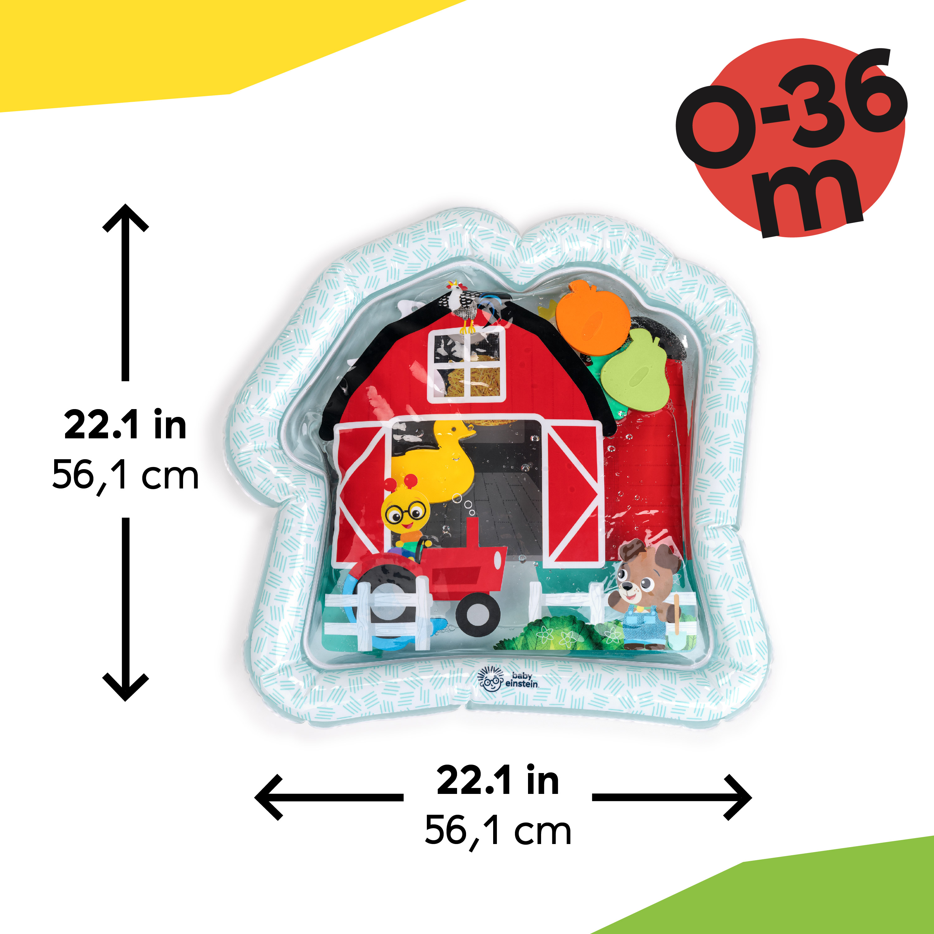 Baby Einstein Farm Explorers Cal's Sensory Barn Water Mat.