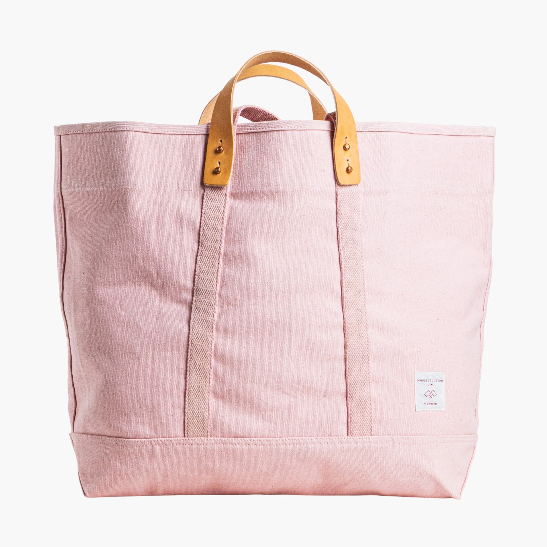 Immodest Cotton Large East West Tote - Bubblegum.