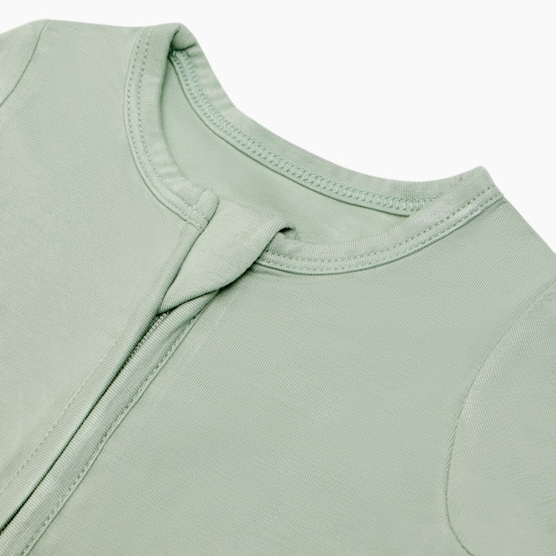 Tiny Kind Bamboo Viscose Solid Zipper Footie.