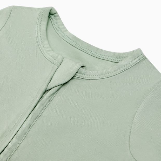 Tiny Kind Bamboo Viscose Solid Zipper Footie.