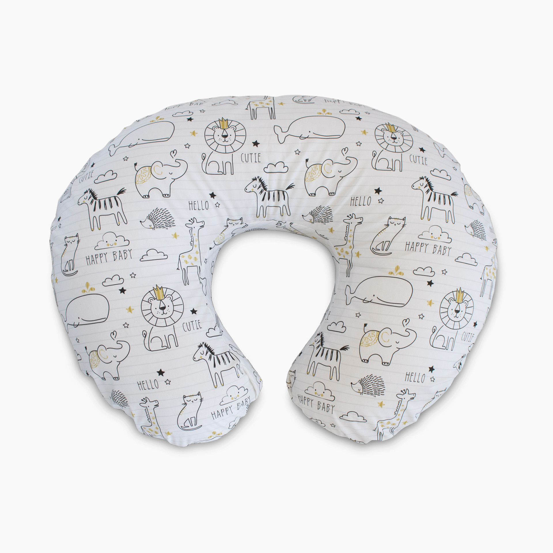 Boppy Original Feeding and Infant Support Pillow, Green Forest Animals