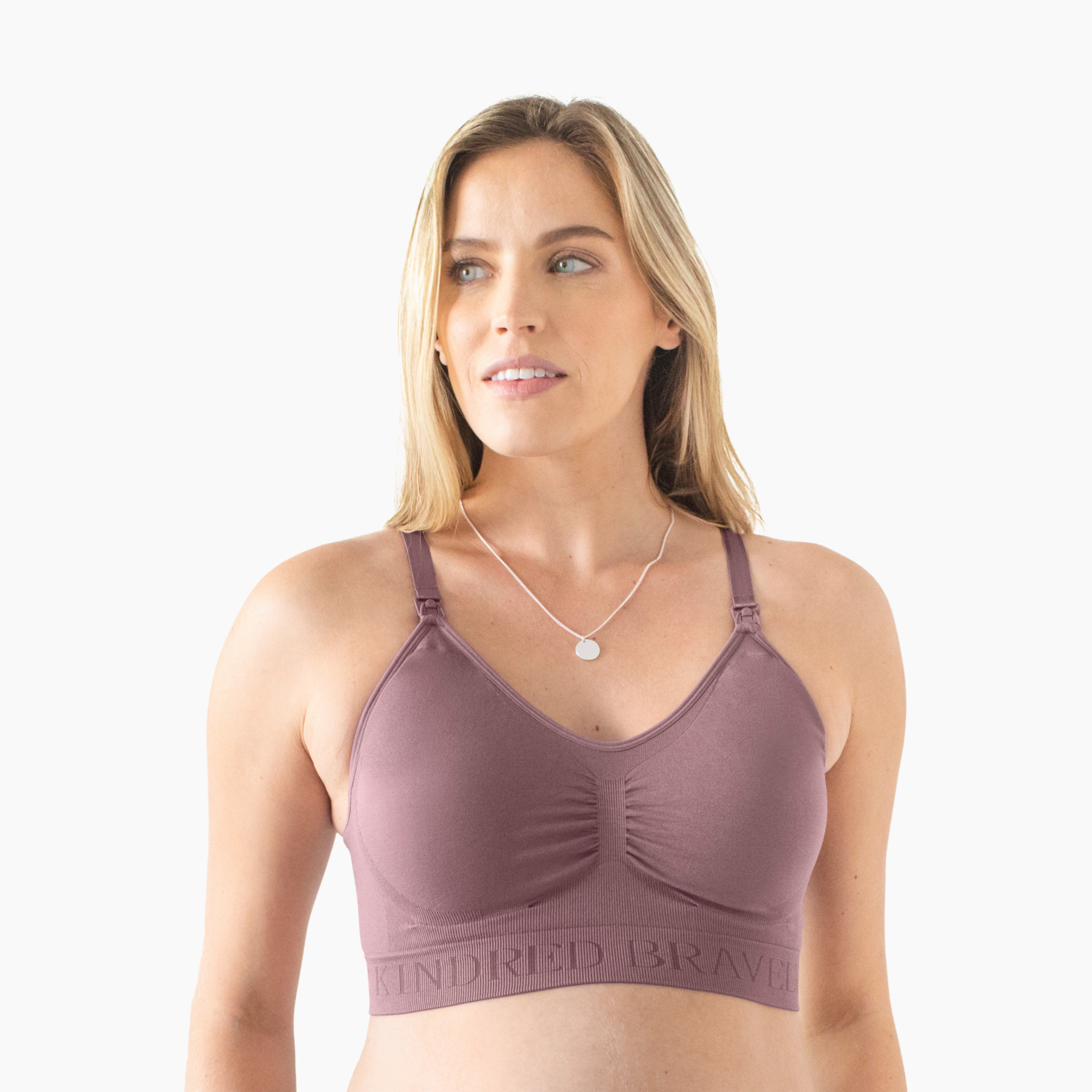 Sublime Busty Hands Free Pumping Bra  Patented All-in-One Pumping &  Nursing Bra with EasyClip for F, G, H, I Cup - Pink - L : :  Fashion