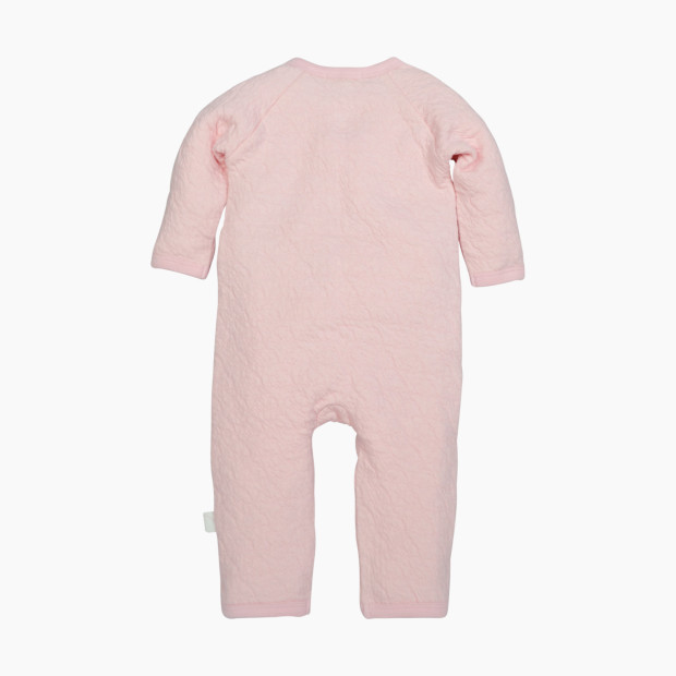Burt's Bees Baby Organic Quilted Bee Wrap Front Jumpsuit - Blossom, 9-12 Months.