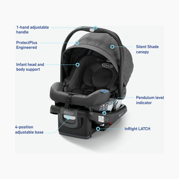 Graco SnugRide 35 DLX Infant Car Seat ft. Load Leg Technology - Astaire.