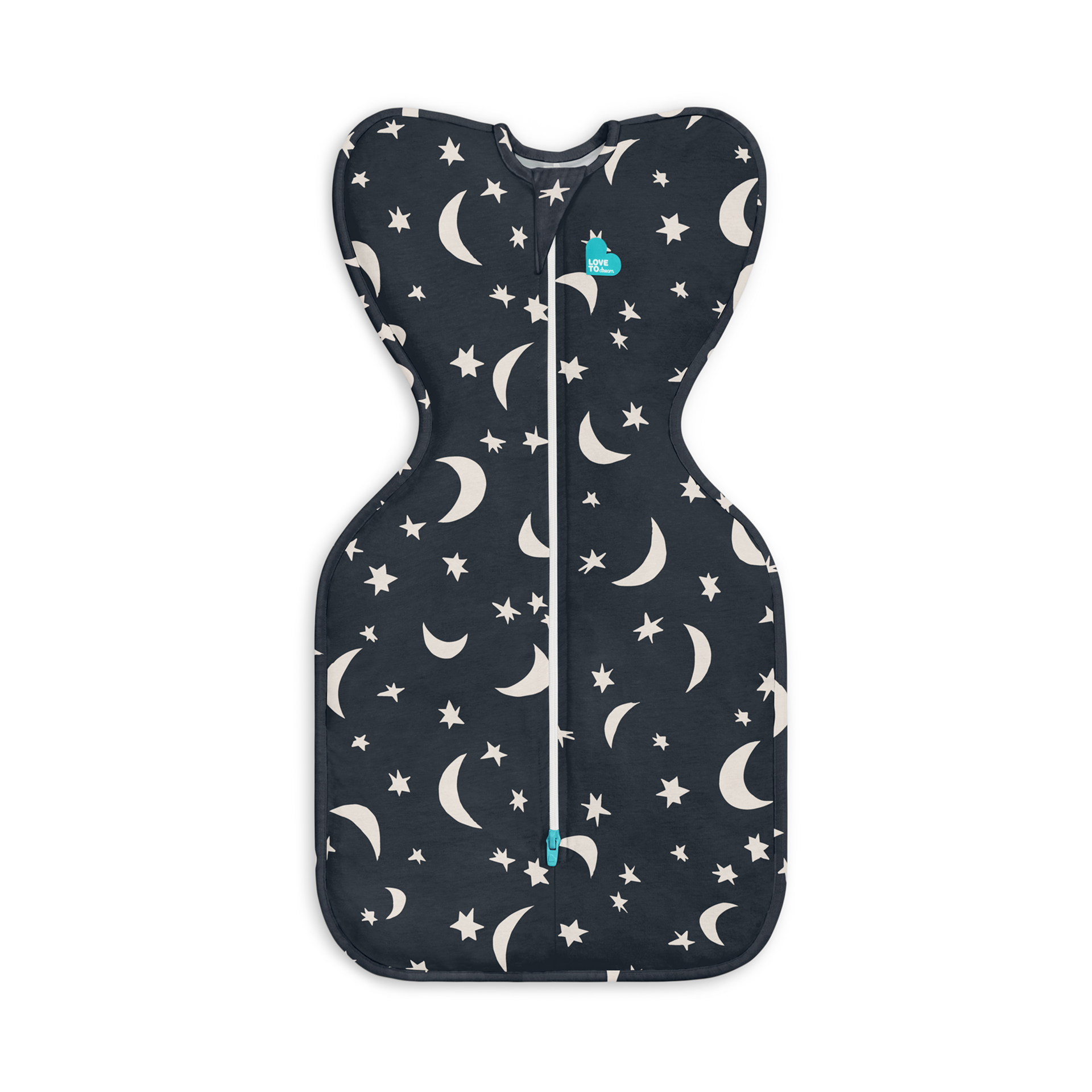 Love to Dream Printed Swaddle Up Original 1.0 TOG - Black -Big Sky, Medium.