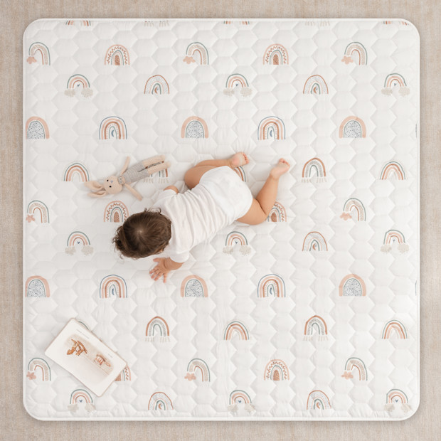 Comfy Cubs Quilted Kids Play Mat with Non-Slip Bottom.