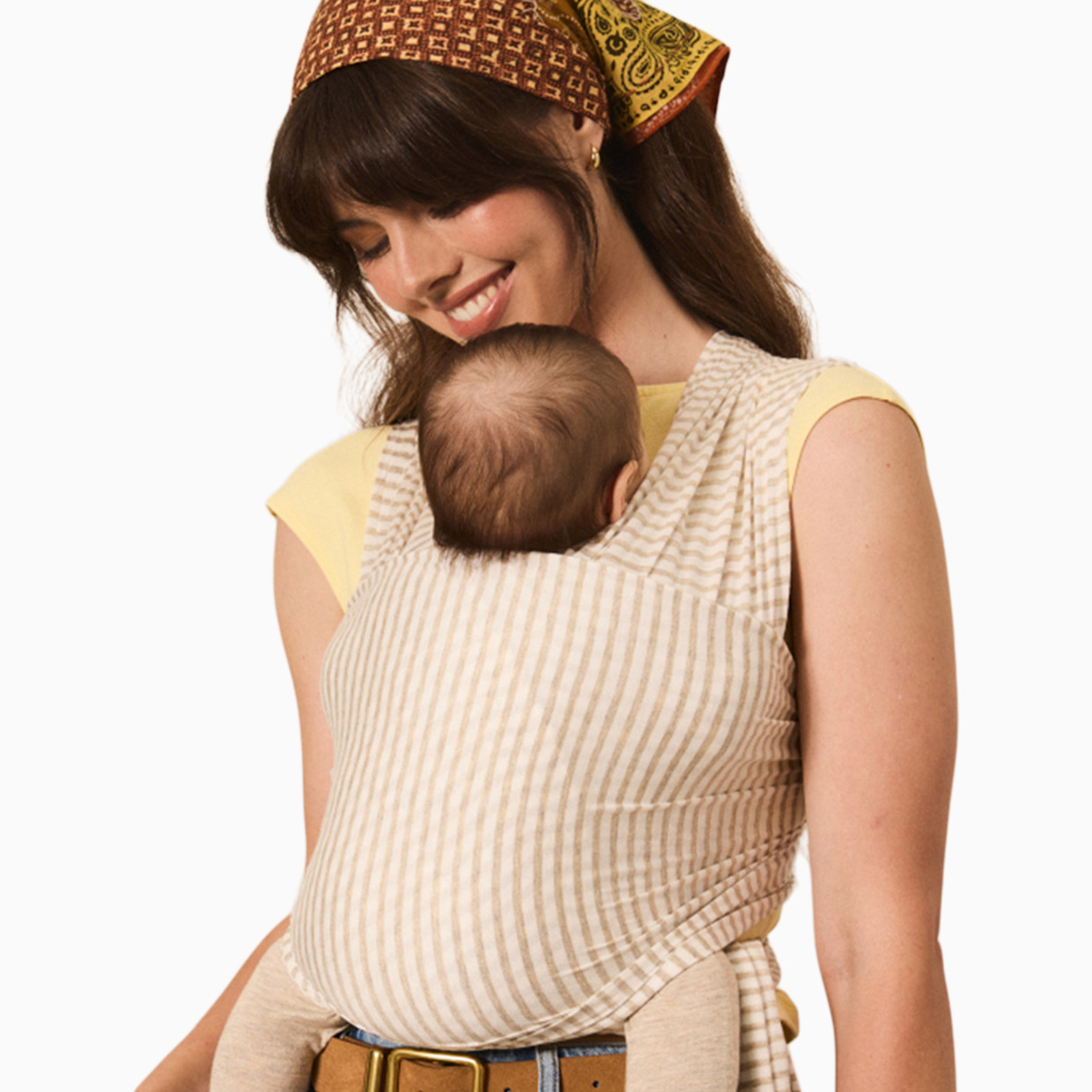Solly Baby Wrap Carrier - Driftwood Stripe.