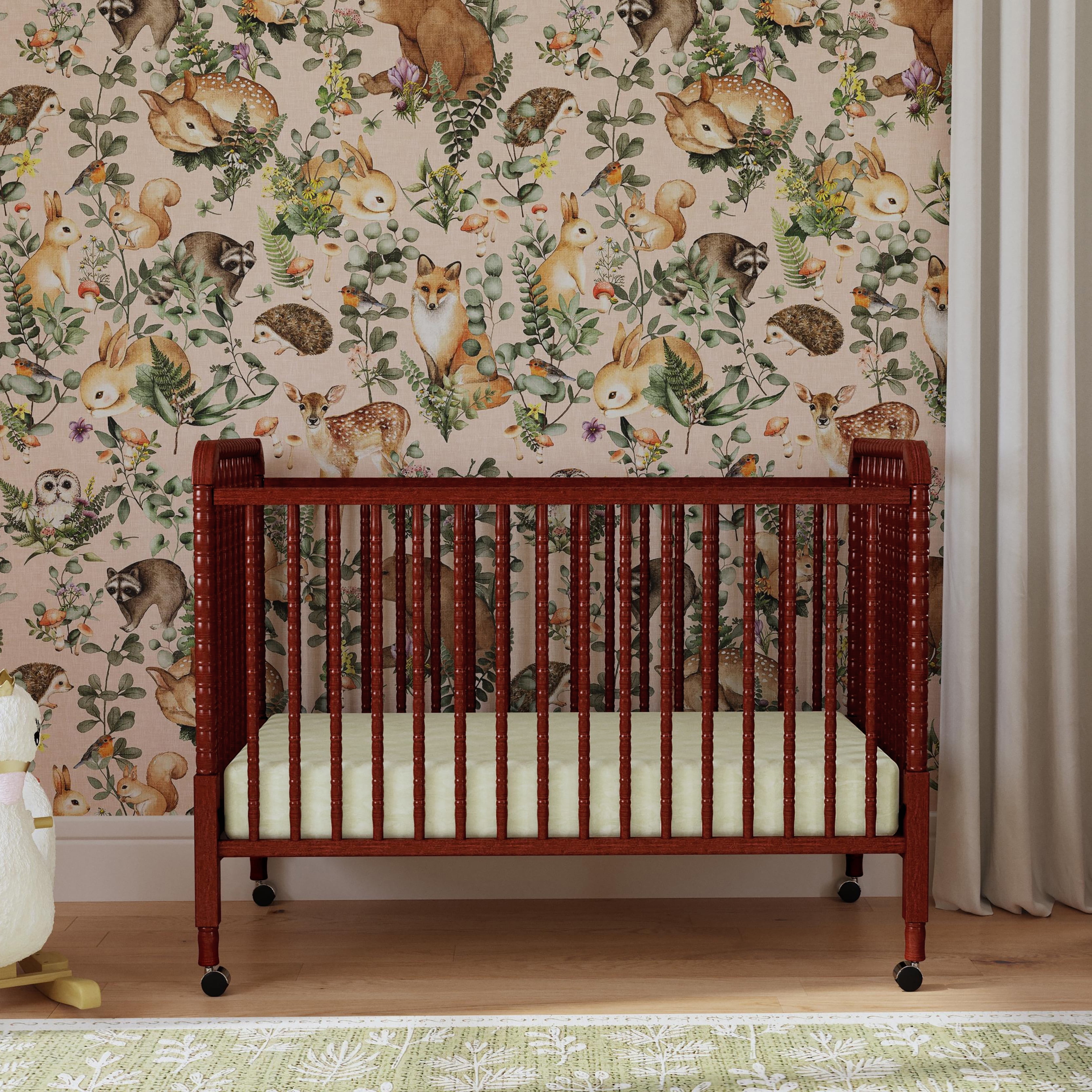 DaVinci Jenny Lind 3-in-1 Convertible Crib in Rich Cherry Finish - $223.20.