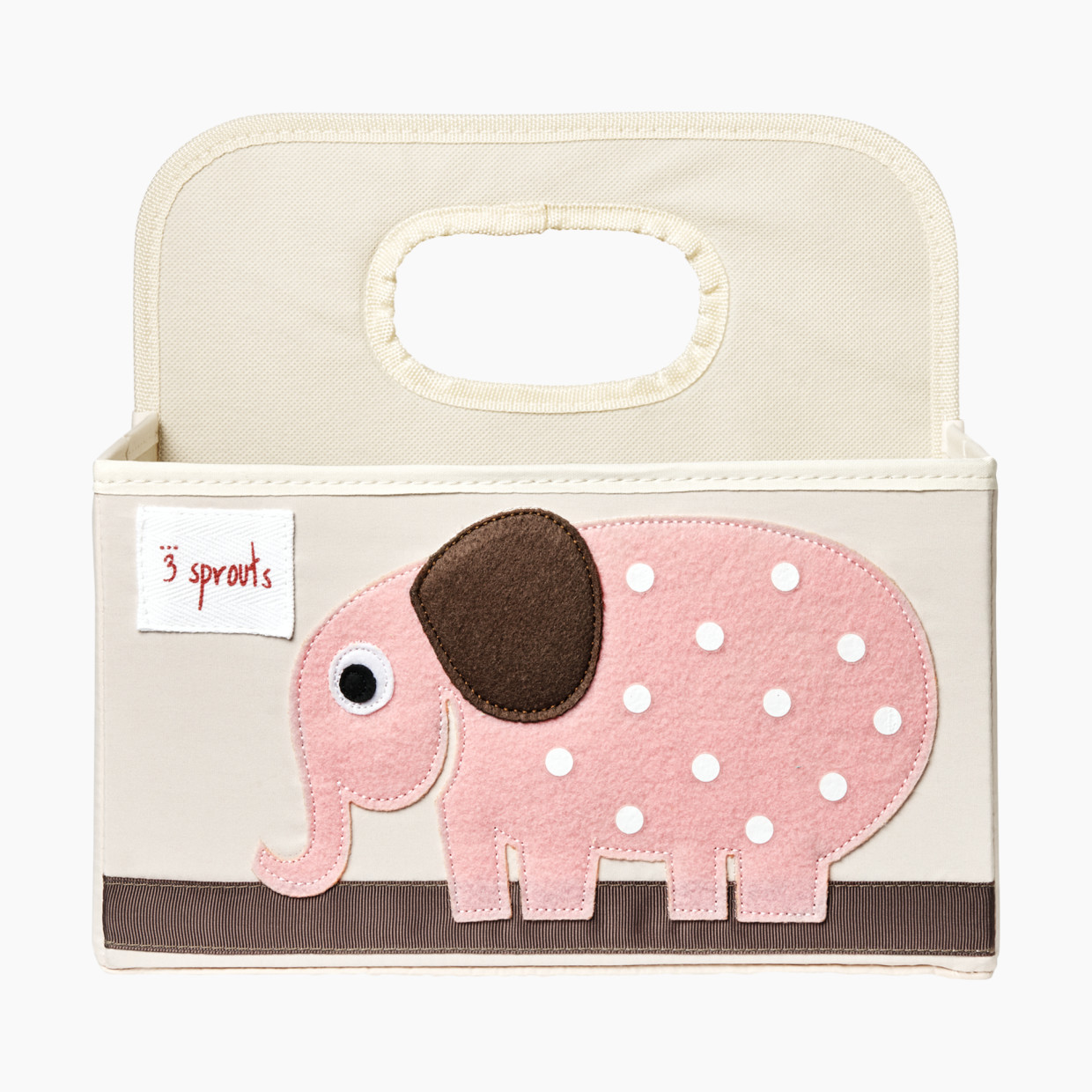 3 Sprouts Diaper Caddy - Pink Elephant.