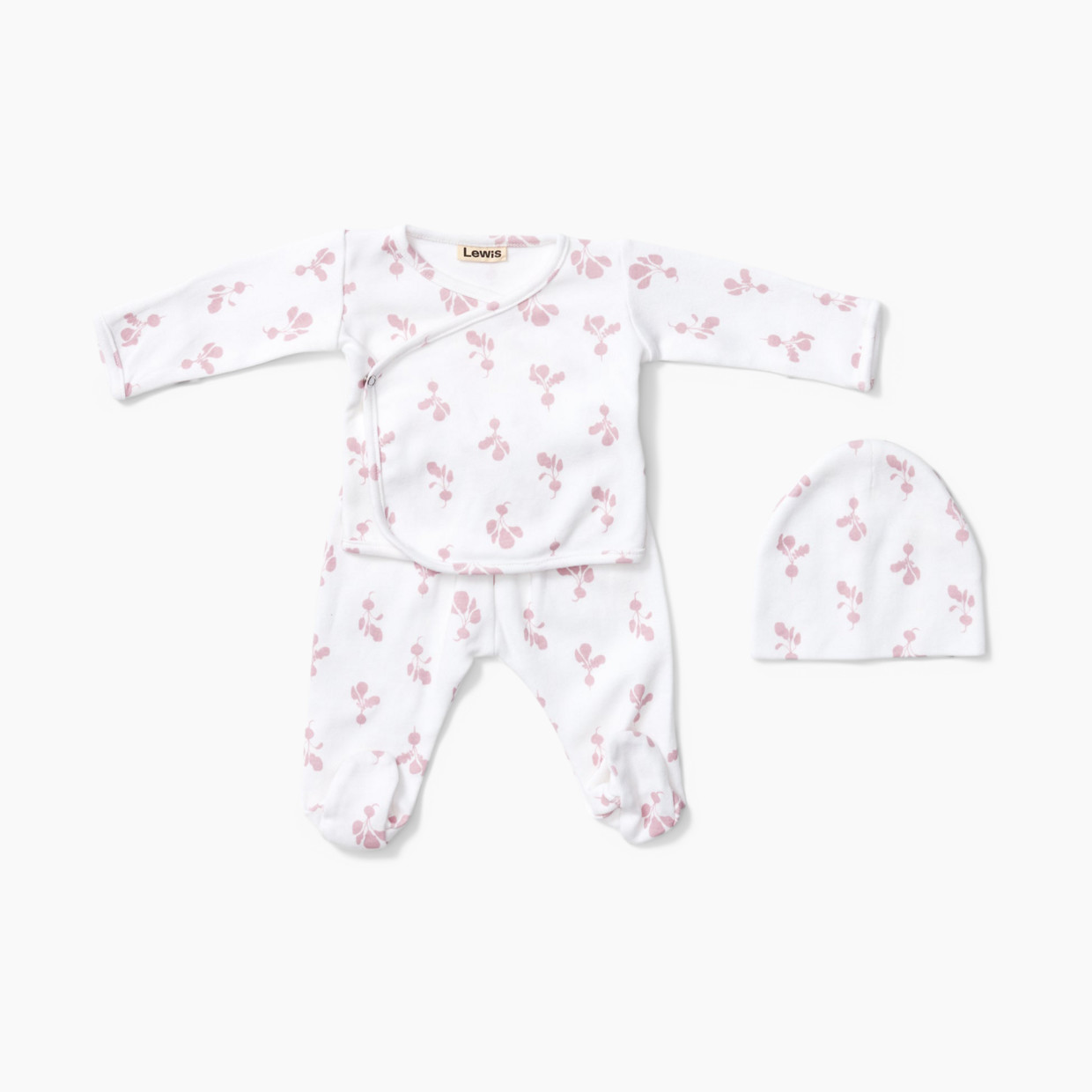 Lewis Take Me Home Outfit - Pink Mini Radish, Newborn.