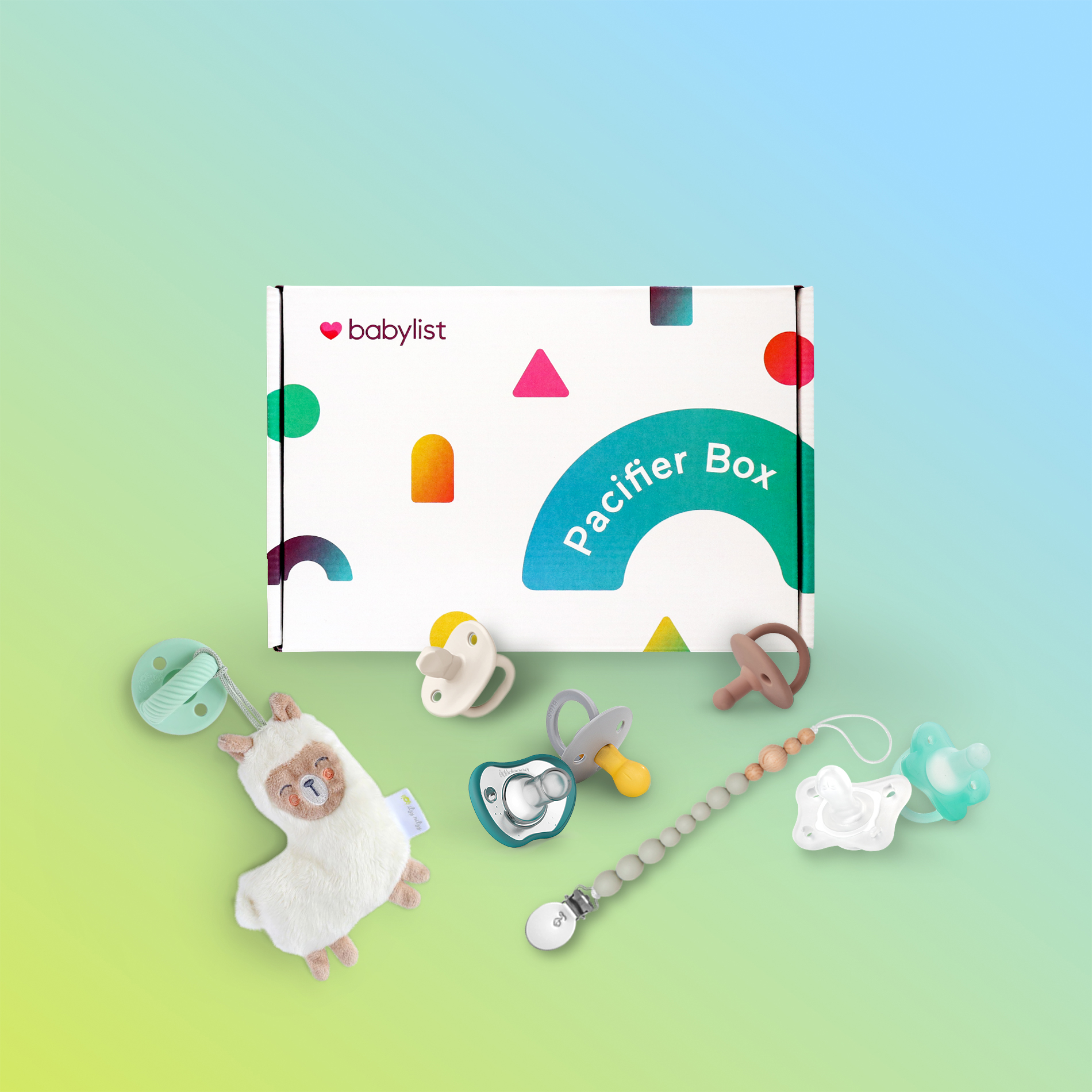 Babylist Pacifier Box (7 Pacifiers + 1 Clip) Babylist Shop