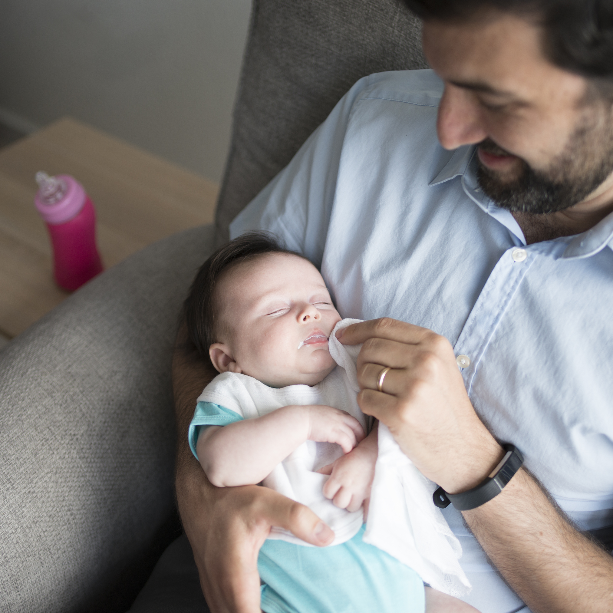 GREEN SPROUTS Muslin Cloths (5 Pack) - Blueberry.