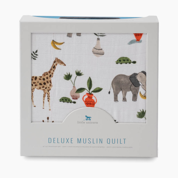 Little Unicorn Deluxe Muslin Original Quilt - Safari Social.