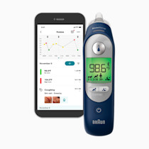 Braun ThermoScan 7+ Connect Digital Ear Thermometer - Family Care App Compatible, Age Precision Technology, Color-Coded Display, No. 1 Brand Recommended by Pediatricians