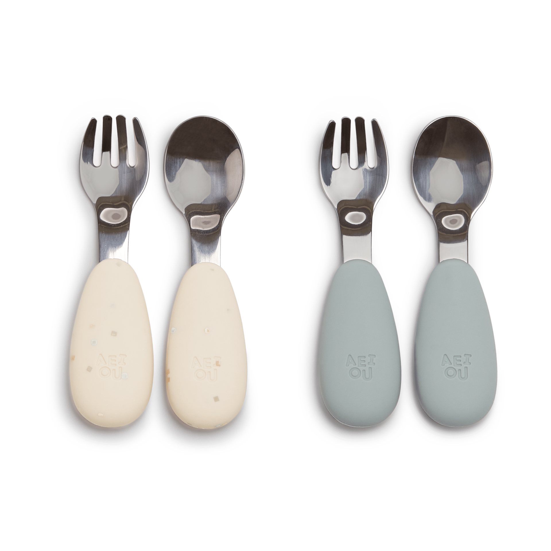 AEIOU Stainless Steel Utensils (4 Pack).