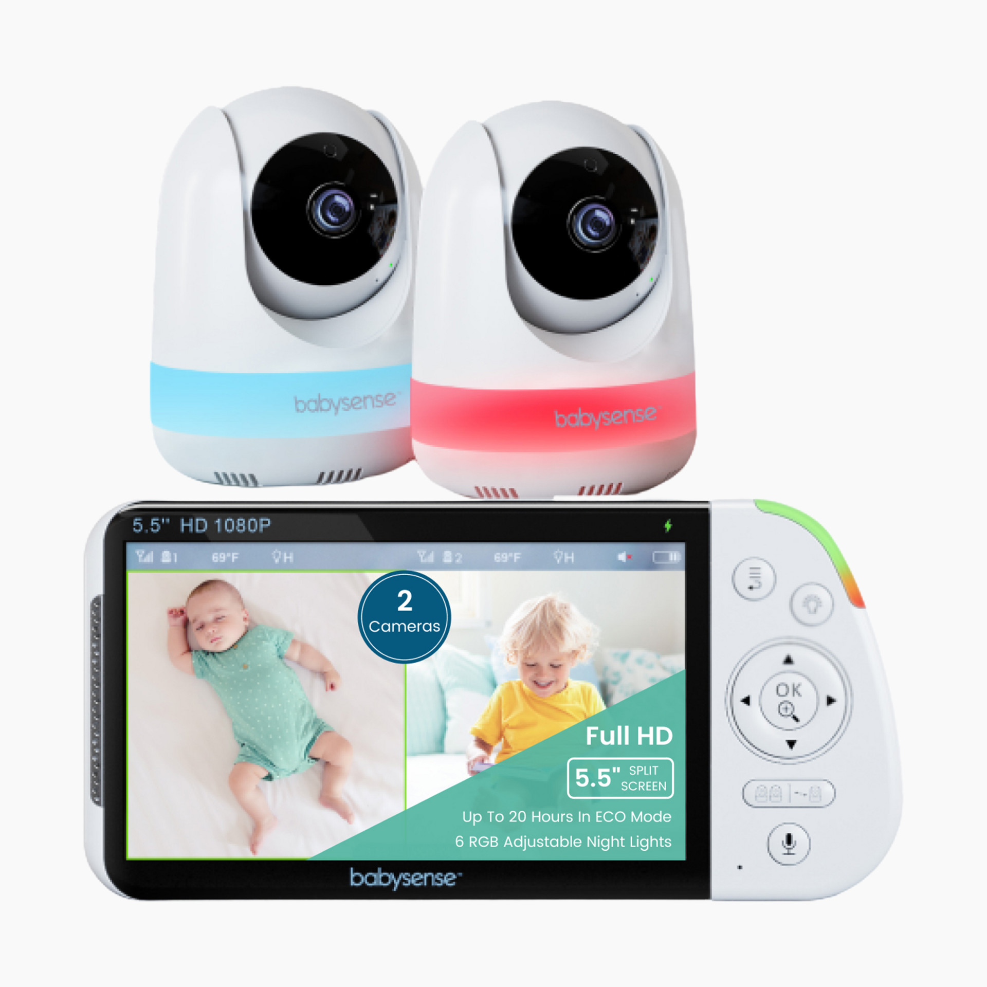 Nanit Pro Smart HD Split Screen Baby Monitor with Wall Mount + Reviews