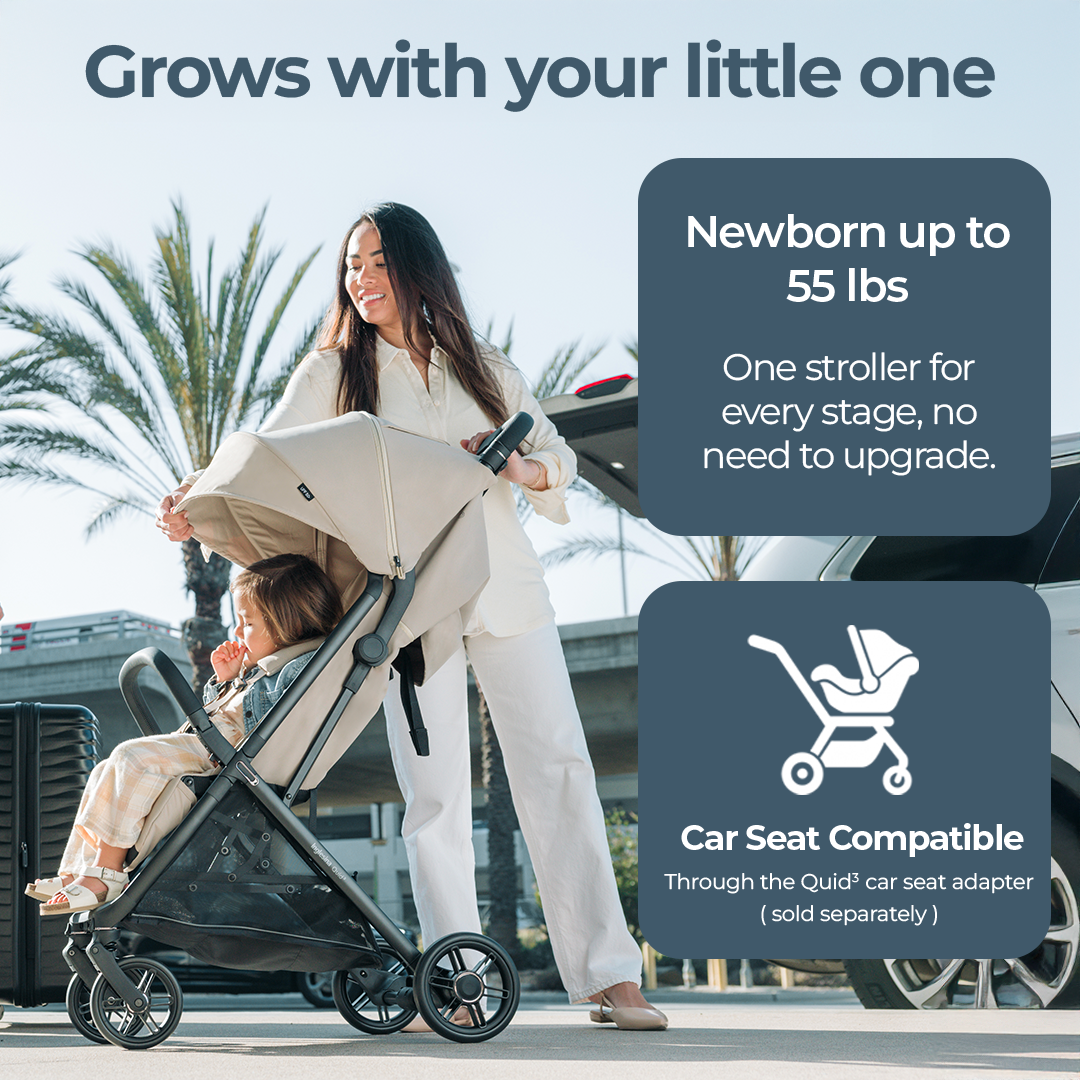 Inglesina Quid³ Stroller - Lunar Beige.