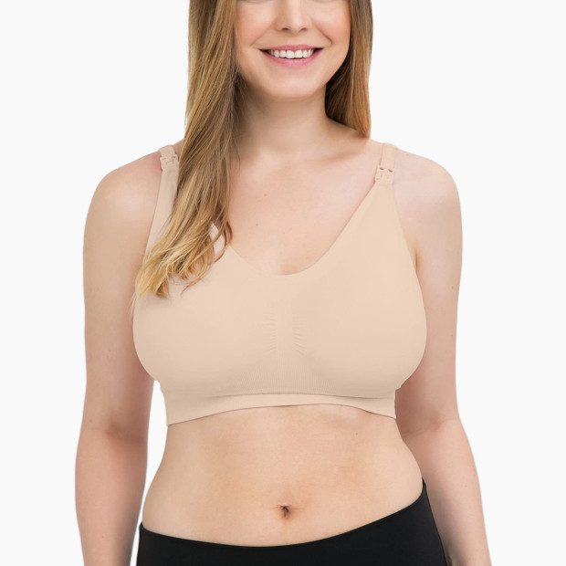 Kindred Bravely Simply Sublime Seamless Nursing Bra For Breastfeeding -  Beige, X-Large-Busty