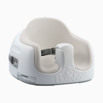 Bumbo Multi Seat in White Sand/White, three-quarter view