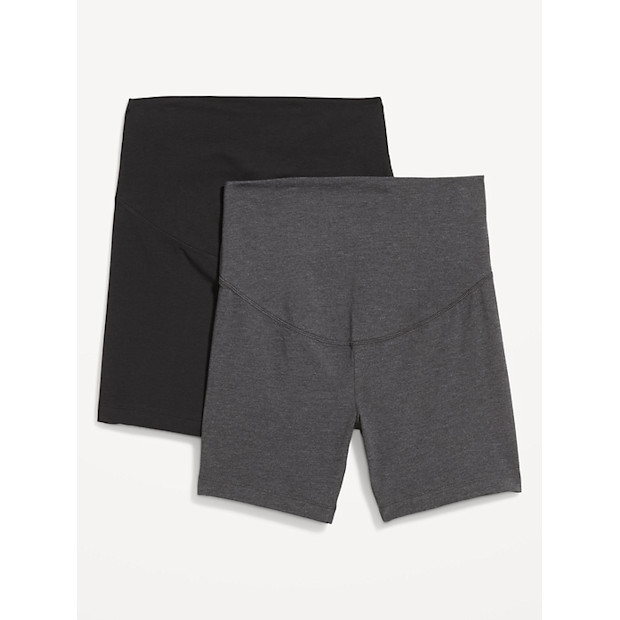 Old Navy Maternity Full-Panel Biker Shorts 2-Pack.