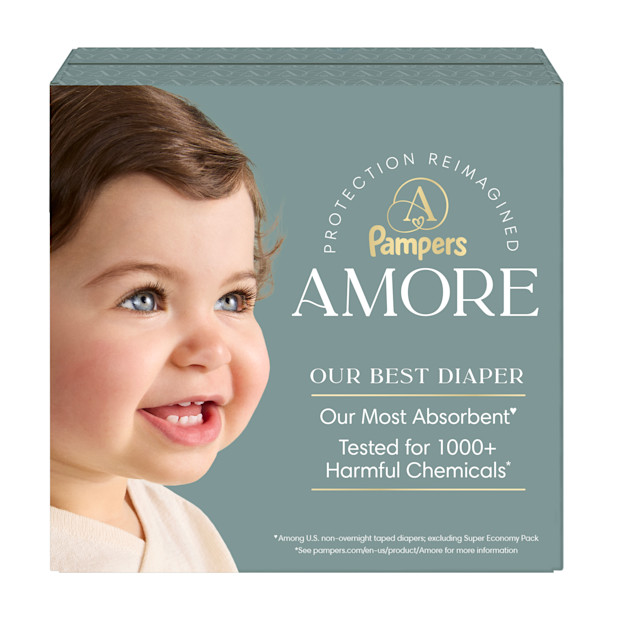 Pampers AMORE Diapers - 1 (132 Count).