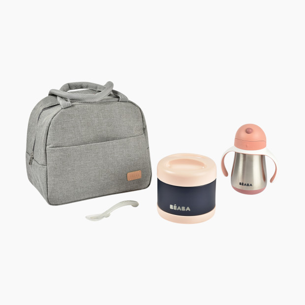 Beaba On-The-Go Meal Set - Rose.