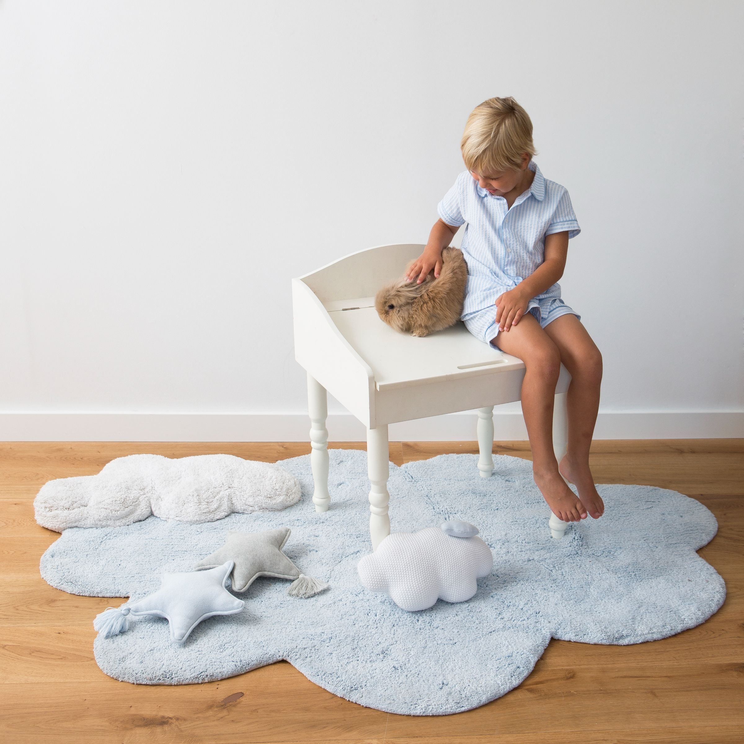 Lorena Canals Puffy Dream Blue Rug.