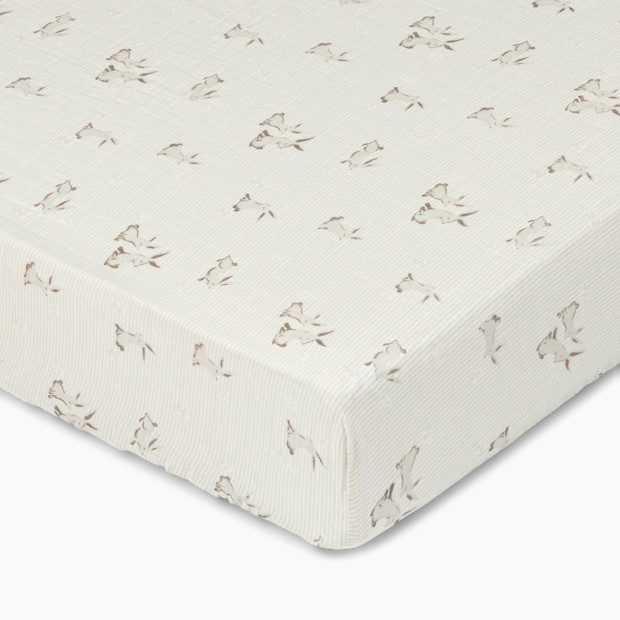 Crane Baby Avery Organic Cotton Fitted Crib Sheet.