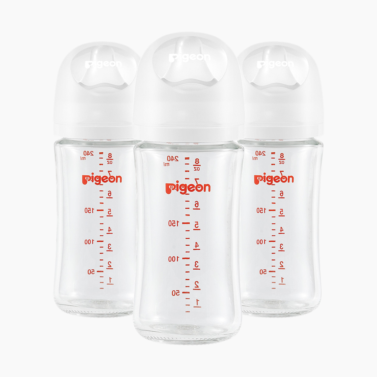 Pigeon Glass Anti-Colic Nursing Bottle Wide Neck 3 Pack - 8.1 Oz.