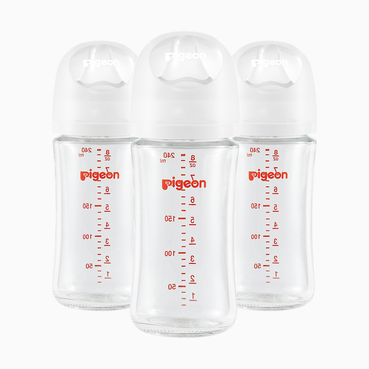 Pigeon Glass Anti-Colic Nursing Bottle Wide Neck 3 Pack - 8.1 Oz.